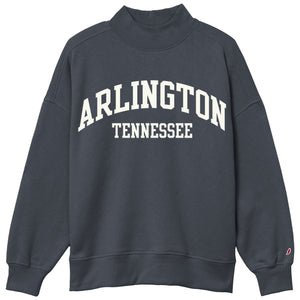 Arlington TN Mock Neck Navy Sweatshirt
