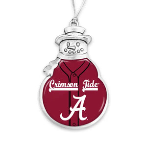 Univ of Alabama Snowman Ornament