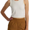 Women Ribbed Bamboo Tank - Sea Salt