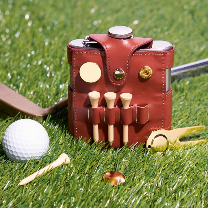 TRUE Brands Golfers Flask and Accessory Set - Thumbnail 4