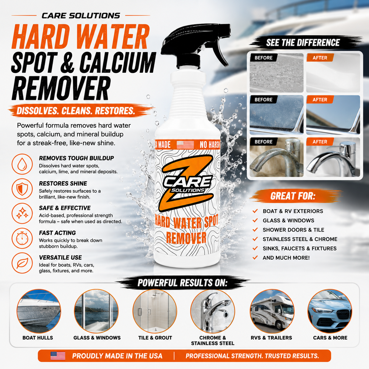 Calcium & Hard Water Spot Remover