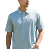 Cotton Brothers Printed Polo - Cornflower/Opal/White