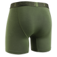 2UNDR army green boxer briefs with 6-inch inseam and branded waistband