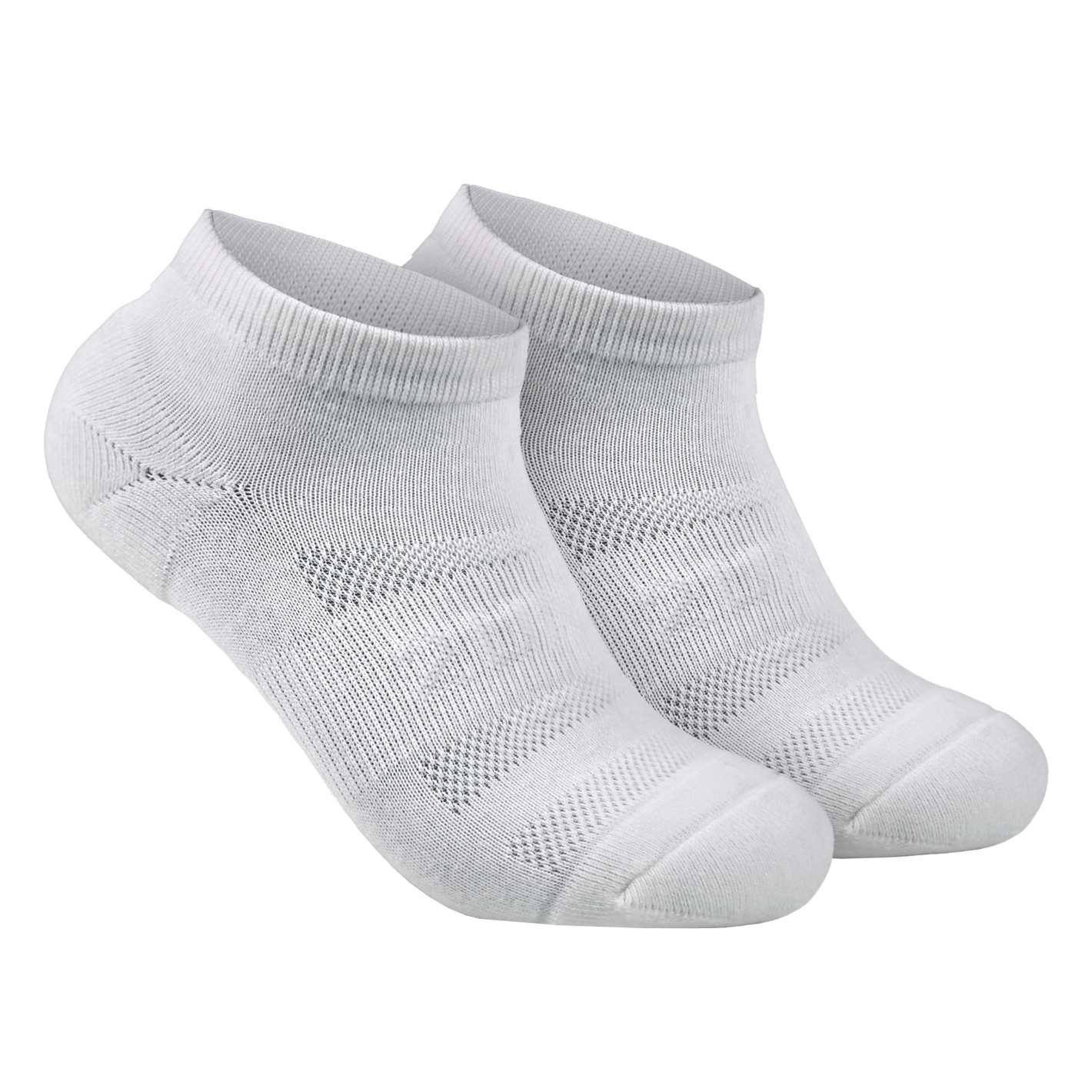 Solid White-Sport Ankle Sock