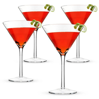 True Manhattan Stemmed Glass Martini Cocktail Glasses Set of 4