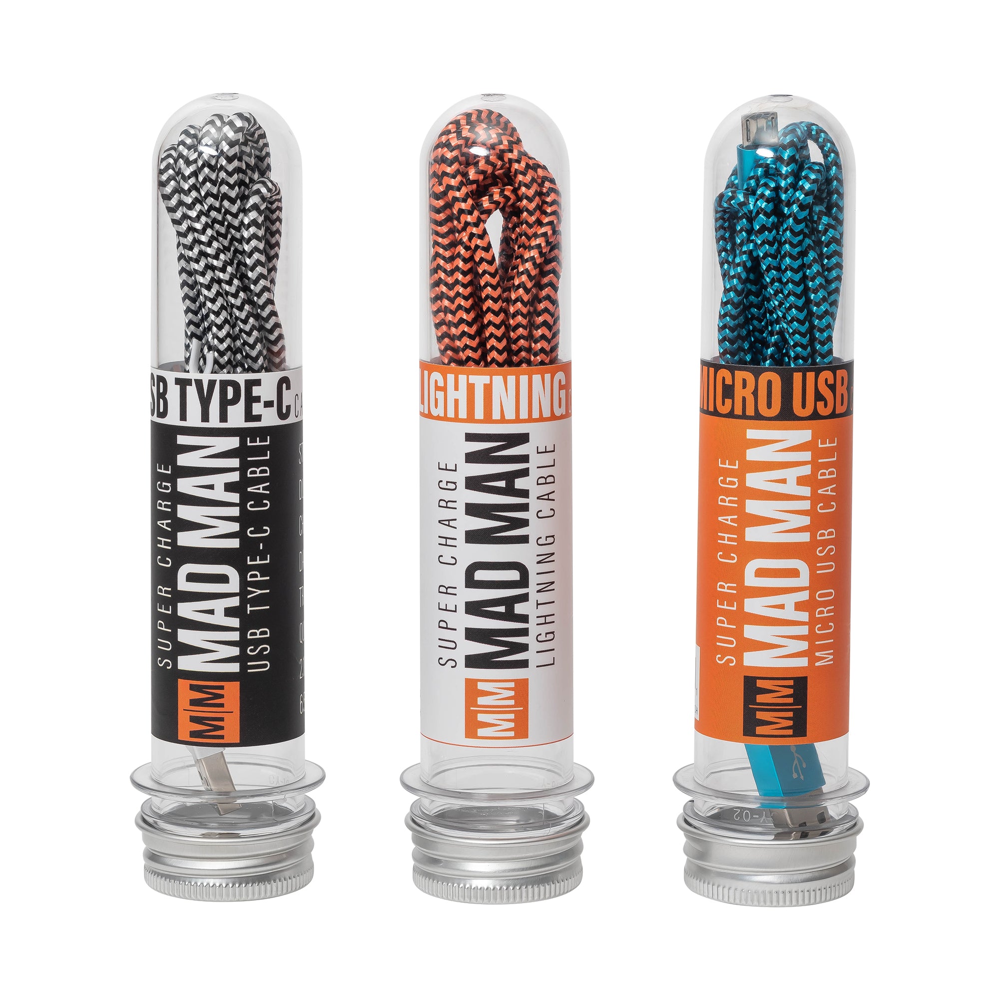 Mad Man Supercharge Cables/Plugs for Fast Charging On the Go