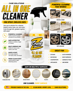 ZCare Solutions All In One Cleaner white spray bottle with yellow black logo