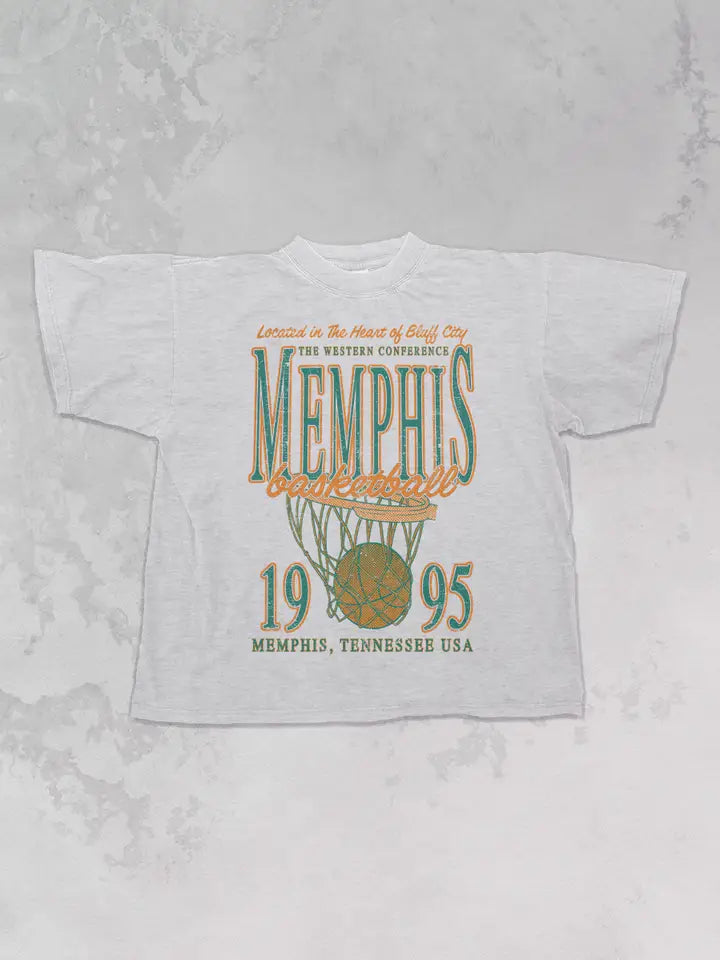 90's Memphis Tigers Basketball Vintage Oversized Tee