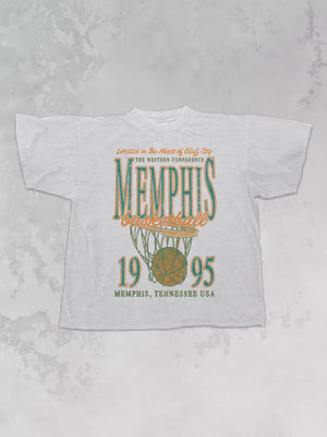 90's Memphis Tigers Basketball Vintage Oversized Tee