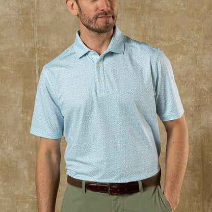 Long Drive Performance Polo - Bay Floral