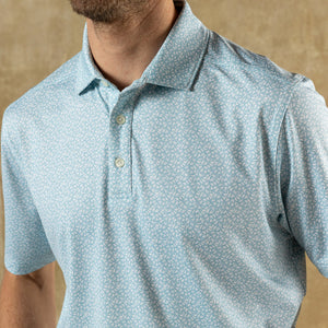 Long Drive Performance Polo - Bay Floral