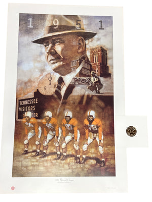 1951 Tennessee Volunteers National Champs Art Print Card Bob Howe