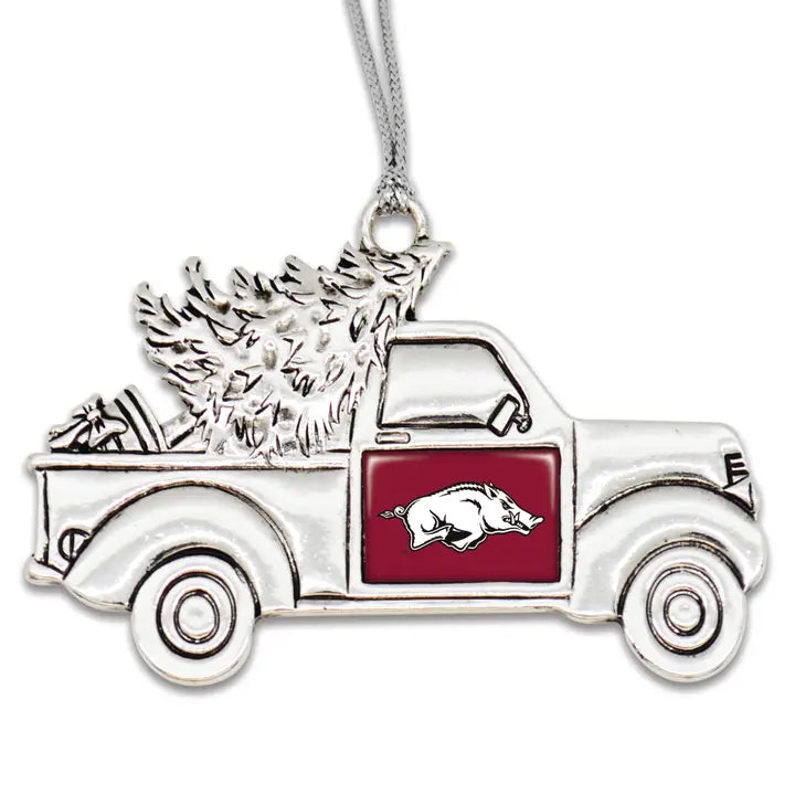 Univ of Arkansas Truck Ornament