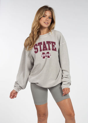 Miss State Corded Crew Fleece
