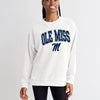 Ole Miss Campus Crew Sweatshirt - White