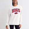 Arkansas Campus Crew Sweatshirt - White