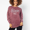 Miss State The Big Shirt - Merlot
