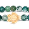 Turtle-The Journey Bracelet - Seagrass Green