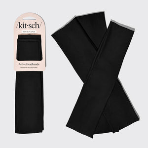 Black Active Headbands 3pc