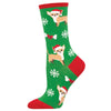 Festive Chihuahua Sock - Green