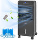 Evaporative Air Cooler with 3.2 Gal Tank, Remote, Black: Default