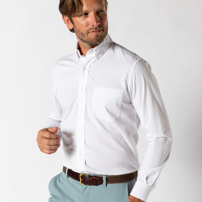 LS Performance Poplin Sport Shirt - Boyce Solid