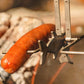 Campfire Fishing Pole Roaster for Hot Dog and Marshmallow Cooking on Open Flame