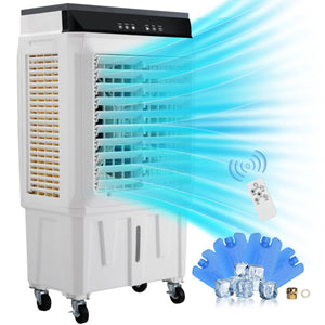 Evaporative Air Cooler, 2100 CFM Portable Swamp Cooler, 7 Ga: Default