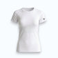 Renewed Strength Active Tee in light white with mesh detail and small tree logo