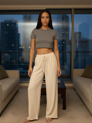 Wide Leg Minimalist Pants