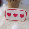 3 Red Hearts Med Canvas Bag - Canvas
