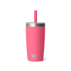 10 oz Jr. Tumbler With Silicone Straw Lid - Tropical Pink