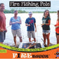 Campfire Fishing Pole Roaster for Hot Dog and Marshmallow Cooking on Open Flame