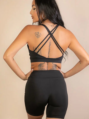 Criss Cross Back Sports Bra