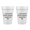 Foam Cup 10-Pack - Both Teams/Fun