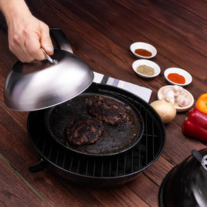 Scorched Griddle Dome & Sauce Bottles | Men's Grilling Kit