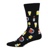 Get Your Beer Glasses On Sock - Black