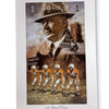 1951 Tennessee Volunteers National Champs Mini Art Print Card Bob Howe - Small 9"x 5 3/4"