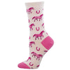 Fuchsia Horse Society Sock - Pink