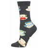 Spot Of Tea Please Sock - Charcoal Heather