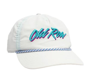 90S Text Logo Rope Hat - WHITE