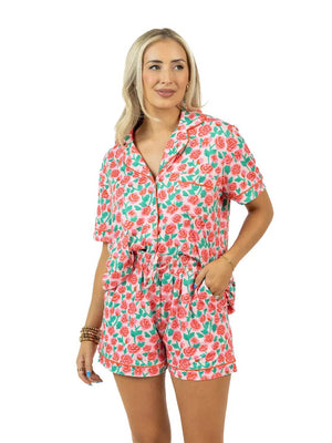 Whimsical Roses Two-Piece Pajamas
