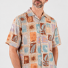 Charleston Slub Shirt - Tan Palms
