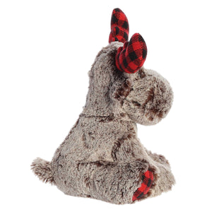 9" Buffalo Plaid Moose Toy