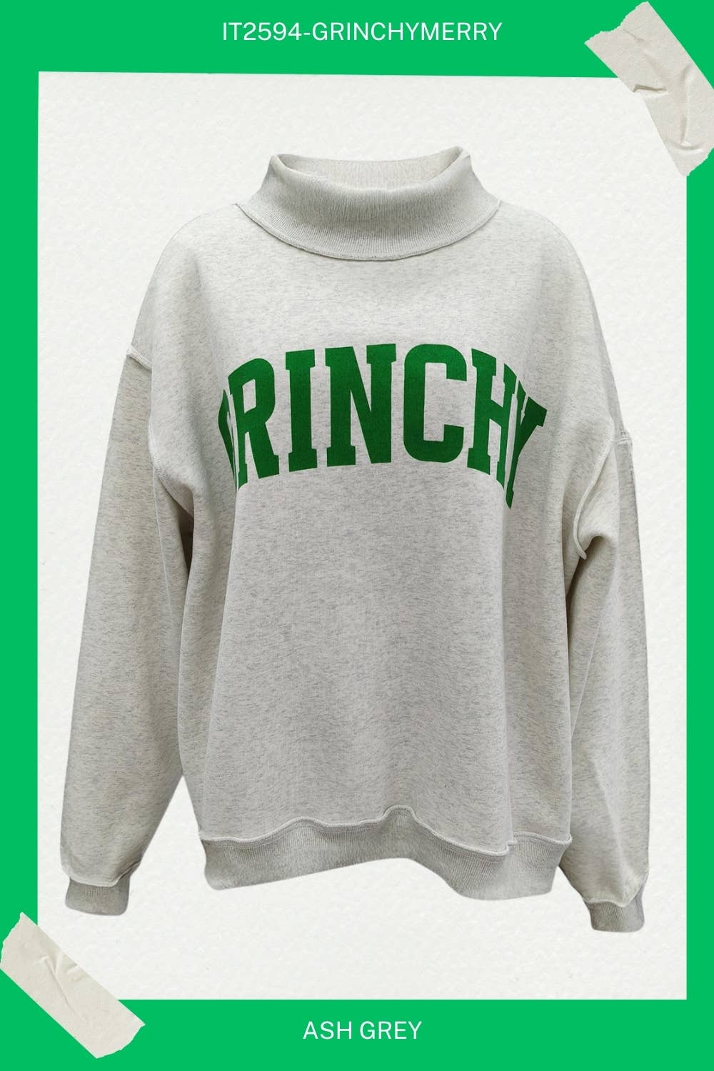 'GRINCHY & MERRY' Reversible Sweatshirt