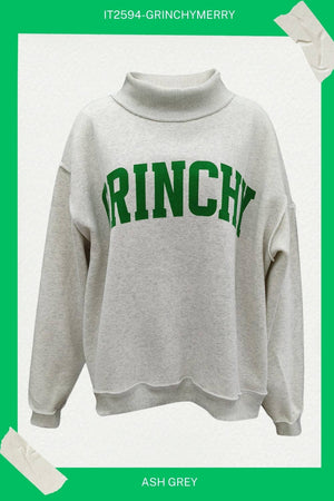 'GRINCHY & MERRY' Reversible Sweatshirt