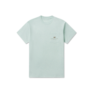 Southern Marsh Originals Tee in Washed Honeydew with chest pocket and small logo