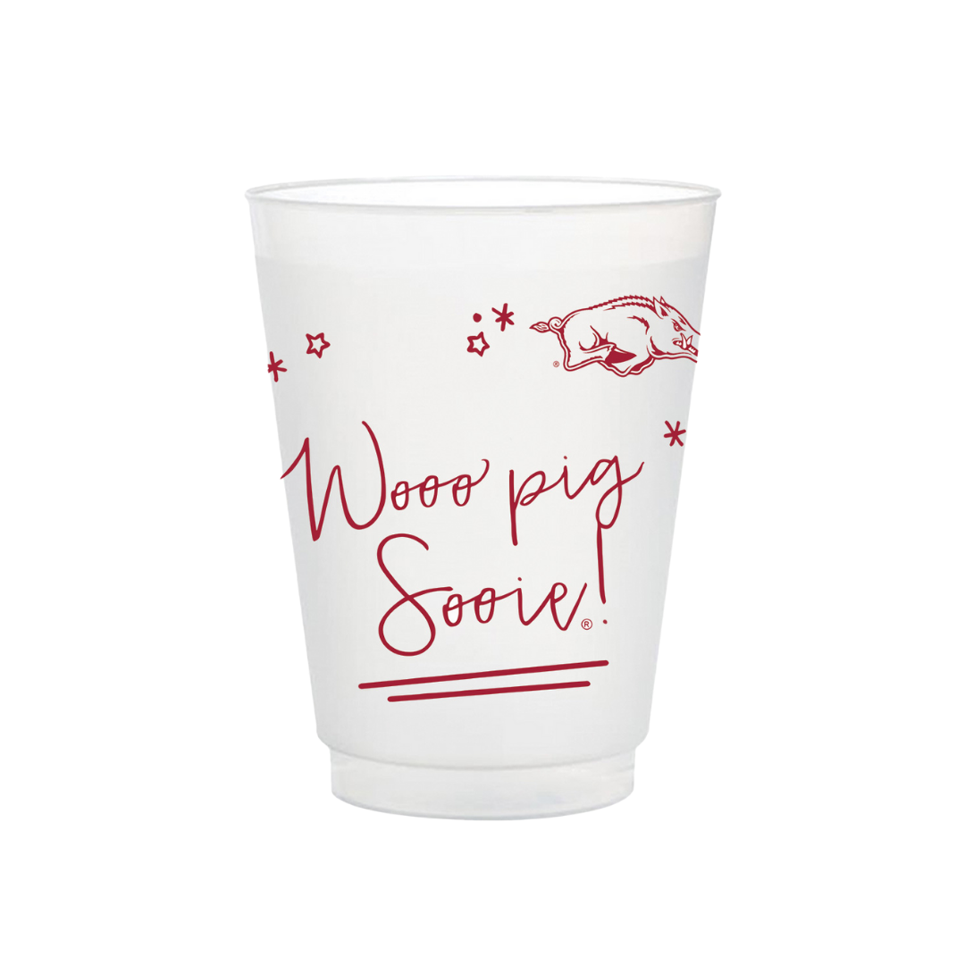 Arkansas Frosted Flex Party Cups (8-Pack)