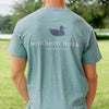 Authentic Tee-Heathered - Washed Moss Blue