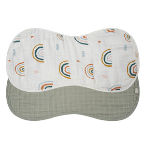 Bamboo Muslin Burp Cloth 2-Pack Set